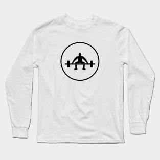 Weight Lift Sign Logo Long Sleeve T-Shirt